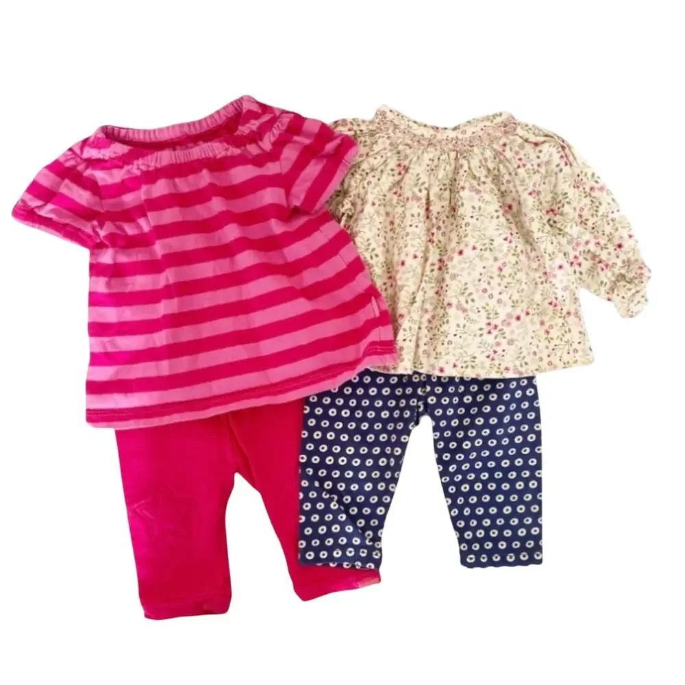 Baby Gap Lot of 4 Shirts Pants Sz 0-3M
